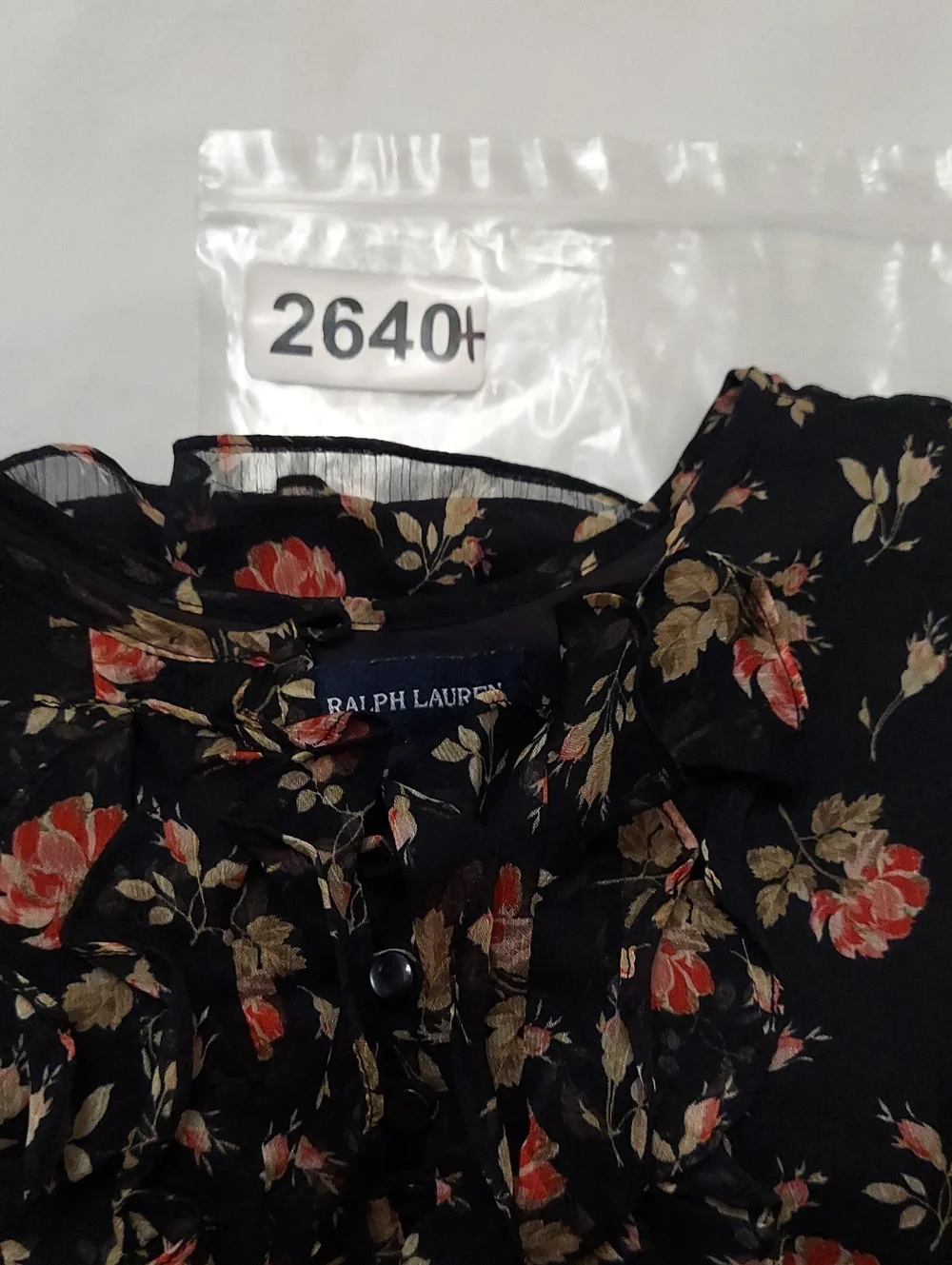 Ralph Lauren girl's floral crinkle georgette dress Size 6